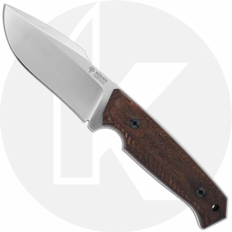 Boker Knives Boker Arbolito Bison Guayacan 02BA404 - Satin N695 Drop Point Fixed Blade - Guayacan Wood - Hunting Knife 1 Boker Knives Boker Arbolito Bison Guayacan 02BA404 - Satin N695 Drop Point Fixed Blade - Guayacan Wood - Hunting Knife