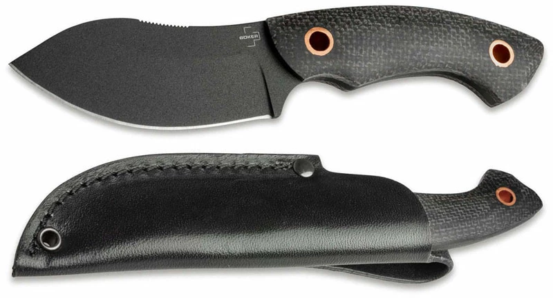 Boker Knives Boker Nessmi Pro Black 02BO066 - Jesper Voxnaes EDC - Black D2 - Black Micarta - Fixed Blade 2 Boker Knives Boker Nessmi Pro Black 02BO066 - Jesper Voxnaes EDC - Black D2 - Black Micarta - Fixed Blade - Image 2