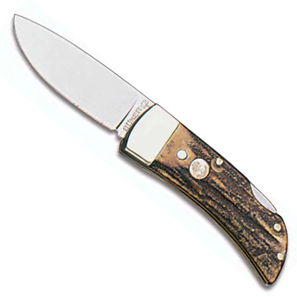 Boker Knives: Boker Lock Blade Gent's Knife, Stag, BK-1006 1 Boker Knives: Boker Lock Blade Gent's Knife, Stag, BK-1006