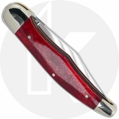 Boker Knives Boker Folding Hunter 111010SRB Limited Smooth Red Bone Handle German Made -Case Knives Shop BK 1010SRB CLOSED BACK