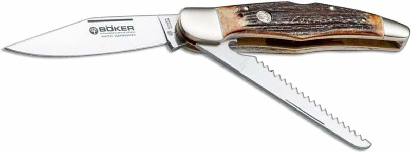 Boker Knives Boker Double Lock Folding Hunter, Stag, BK-4021 1 Boker Knives Boker Double Lock Folding Hunter, Stag, BK-4021