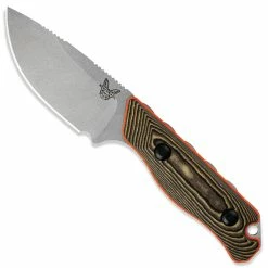 Benchmade Knives Benchmade Hidden Canyon Hunter 15017-1 - CPM S90V Drop Point Fixed Blade - Richlite / Orange G10 Handle - Hunting Knife - USA Made