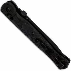Benchmade Knives Benchmade SOCP Tactical Folder 391SBK - Black Part Serrated D2 Spear Point - Black CF Elite - AXIS Lock Folder - USA Made 5 Benchmade Knives Benchmade SOCP Tactical Folder 391SBK - Black Part Serrated D2 Spear Point - Black CF Elite - AXIS Lock Folder - USA Made -Case Knives Shop BM 391SBK FRONT CLOSED