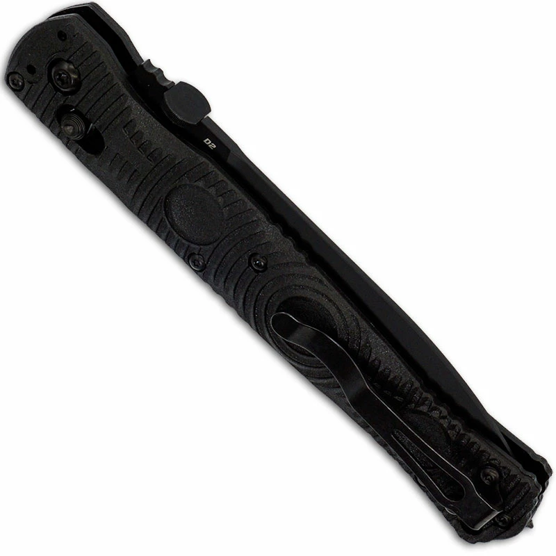 Benchmade Knives Benchmade SOCP Tactical Folder 391SBK - Black Part Serrated D2 Spear Point - Black CF Elite - AXIS Lock Folder - USA Made 3 Benchmade Knives Benchmade SOCP Tactical Folder 391SBK - Black Part Serrated D2 Spear Point - Black CF Elite - AXIS Lock Folder - USA Made - Image 3