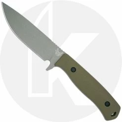 Benchmade Knives Benchmade Anonimus 539GY - CPM CruWear Drop Point Fixed Blade - OD Green G10 - USA Made