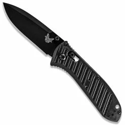 Benchmade Knives Benchmade Mini Presidio II Ultra Knife 575BK-1 - Black S30V Drop Point - Black CF Elite - AXIS Lock Folder - USA Made