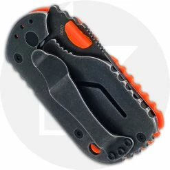 Boker Knives Boker Subcom 2.0 01BO528 - Chad Los Banos EDC - Dark Stonewash D2 - Orange Zytel And Stonewash Steel - Frame Lock -Case Knives Shop BO 01BO528 CLOSED BACK