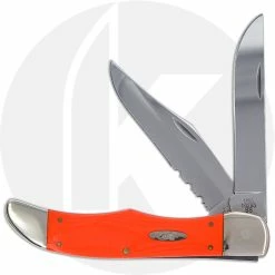 Case Knives Case Large Folding Hunter 06201 - Orange G10 - 10265 SS - Discontinued - BNIB