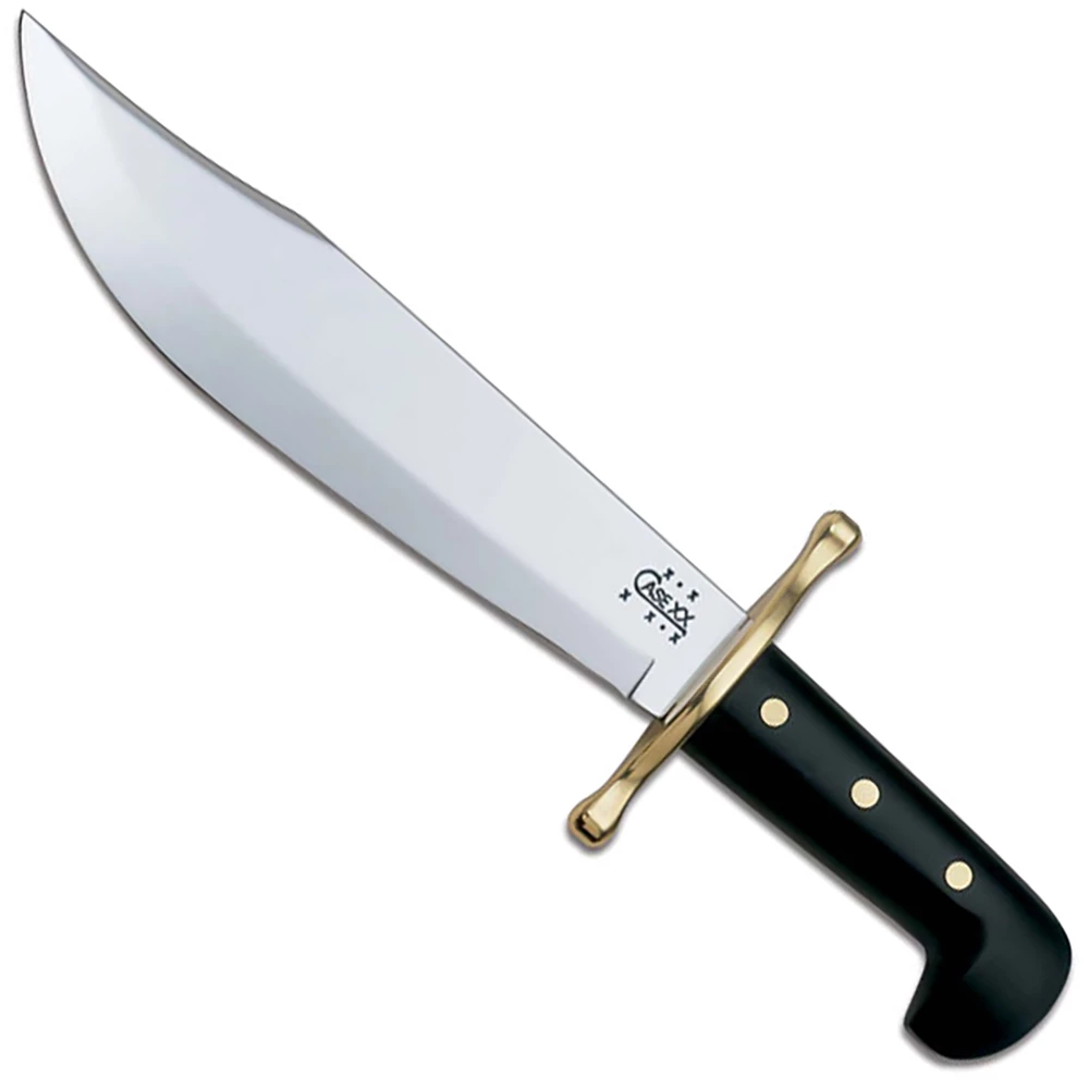 Case Knives: Case Bowie Knife, Black Handle, CA-286 1 Case Knives: Case Bowie Knife, Black Handle, CA-286
