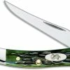 Case Knives: Case Pocket Worn Bermuda Green Small Texas Toothpick, CA-9722