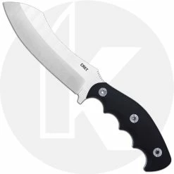 CRKT Knives CRKT Catchall 2866 - 2 Tone Sheepfoot Fixed Blade - GRN With Rubber Overlay - Polypropylene Sheath