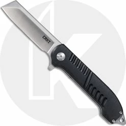 CRKT Knives CRKT Razel GT Knife 4031 - Jon Graham Assisted EDC - Satin Chisel Style Blade - Black Aluminum - Liner Lock Flipper Folder
