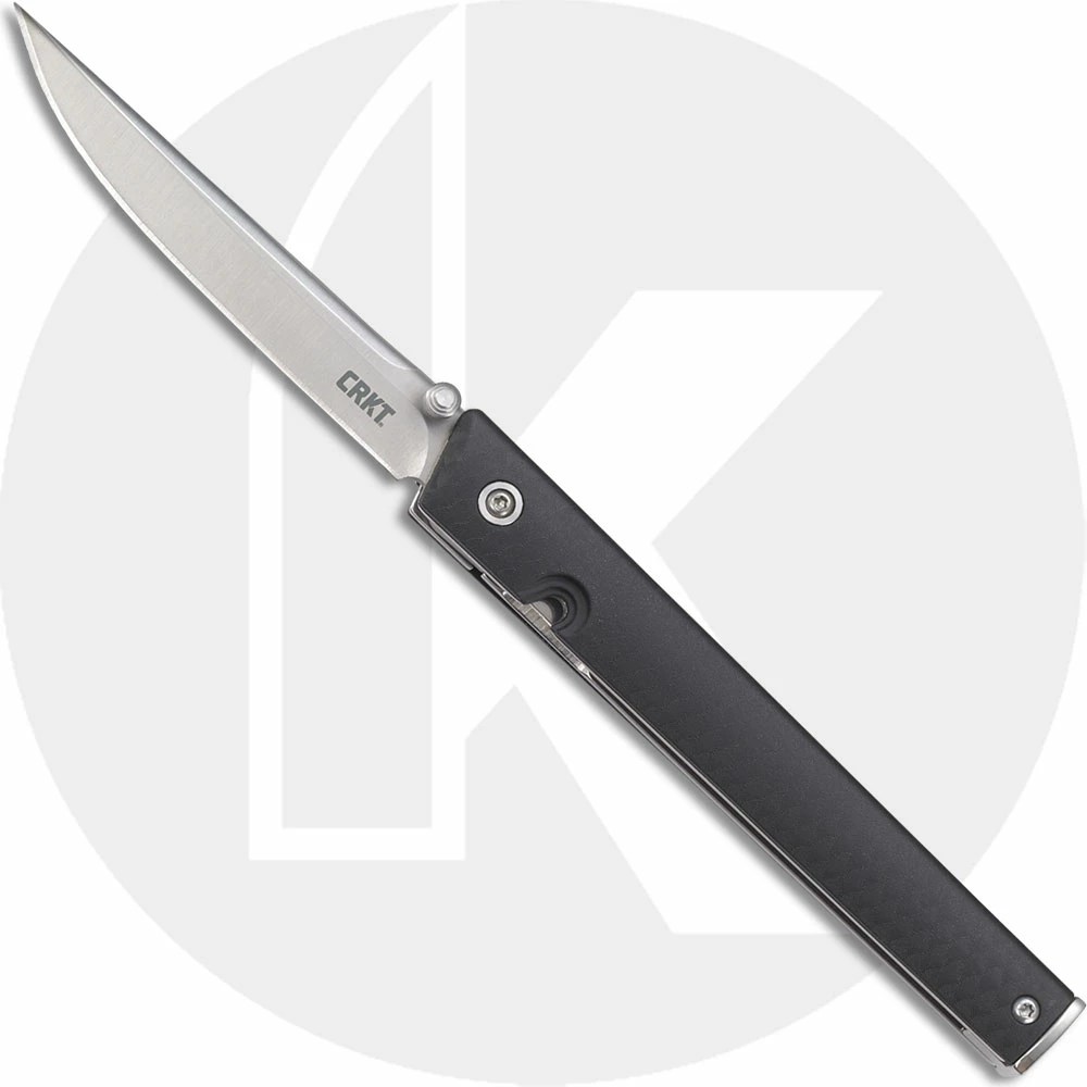 CRKT Knives CRKT CEO 7096 Knife Richard Rogers EDC Gent Satin Drop Point Folder Black GRN With IKBS Pivot 1 CRKT Knives CRKT CEO 7096 Knife Richard Rogers EDC Gent Satin Drop Point Folder Black GRN With IKBS Pivot