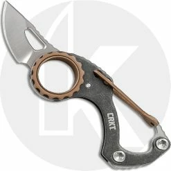 CRKT Knives CRKT Compano 9082 - Mike Bond Slip Joint - Satin Trailing Point - SS Finger Hole Handle - Bottle Opener And Carabiner Gate