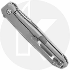 CRKT Knives CRKT Facet K230XXP - Ken Onion Assisted EDC - Satin Clip Point - Matte Stainless Steel - Flipper Folder 5 CRKT Knives CRKT Facet K230XXP - Ken Onion Assisted EDC - Satin Clip Point - Matte Stainless Steel - Flipper Folder -Case Knives Shop CR K230XXP CLOSED BACK