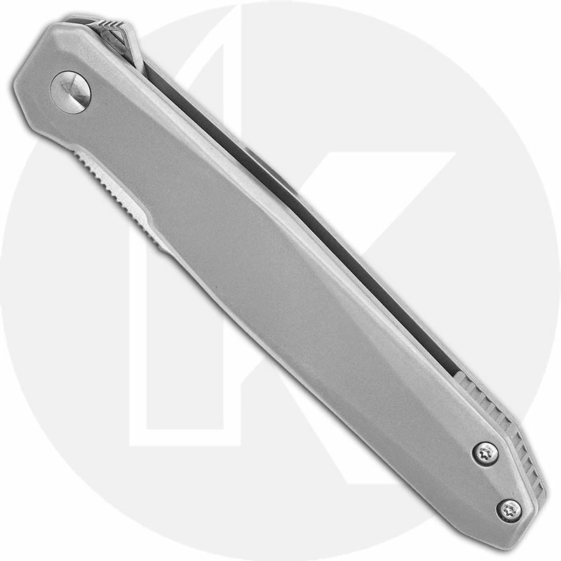 CRKT Knives CRKT Facet K230XXP - Ken Onion Assisted EDC - Satin Clip Point - Matte Stainless Steel - Flipper Folder 2 CRKT Knives CRKT Facet K230XXP - Ken Onion Assisted EDC - Satin Clip Point - Matte Stainless Steel - Flipper Folder - Image 2