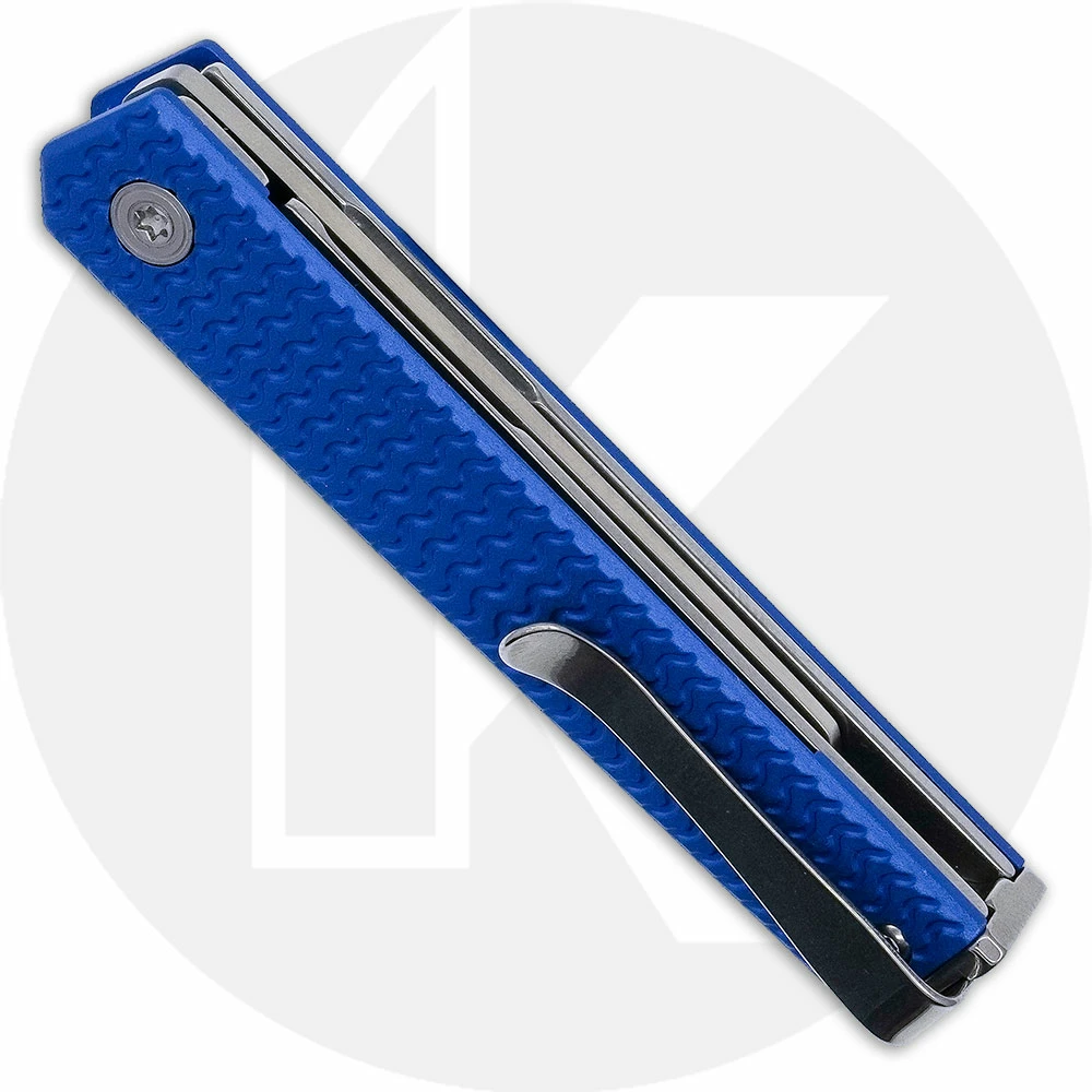 CRKT Knives CRKT CEO Microflipper 7083 - Richard Rogers Gents EDC - Satin Blade - Blue Aluminum - Liner Lock Flipper Folder 3 CRKT Knives CRKT CEO Microflipper 7083 - Richard Rogers Gents EDC - Satin Blade - Blue Aluminum - Liner Lock Flipper Folder - Image 3
