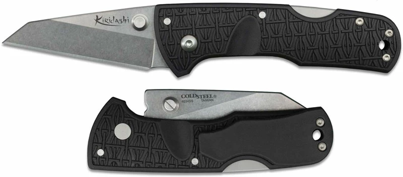 Cold Steel Knives Cold Steel Kiridashi 20KPL - Value Priced EDC - Stonewash Clip Point - Black Griv Ex - Tri-Ad Lock Folder 2 Cold Steel Knives Cold Steel Kiridashi 20KPL - Value Priced EDC - Stonewash Clip Point - Black Griv Ex - Tri-Ad Lock Folder - Image 2