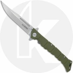 Cold Steel Knives Cold Steel Medium Luzon - Stonewash Clip Point - Olive Drab GFN - 20NQL-ODSW