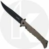 Cold Steel Knives Cold Steel Large Luzon - Black Clip Point - Dark Earth GFN - 20NQX-DEBK