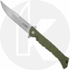 Cold Steel Knives Cold Steel Large Luzon - Stonewash Clip Point - Olive Drab GFN - 20NQX-ODSW
