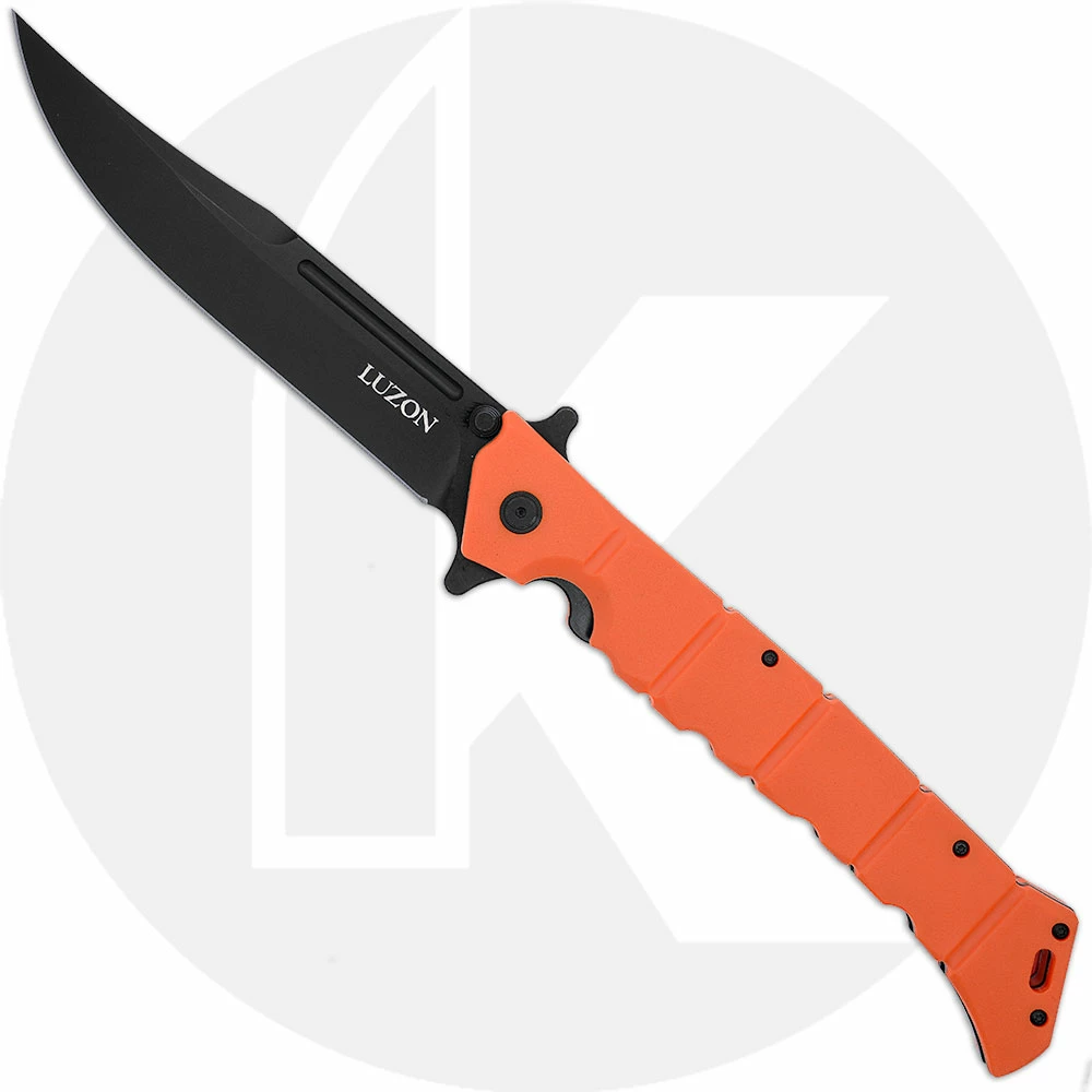 Cold Steel Knives Cold Steel Large Luzon - Black Clip Point - Orange GFN - 20NQX-ORBK 1 Cold Steel Knives Cold Steel Large Luzon - Black Clip Point - Orange GFN - 20NQX-ORBK
