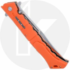 Cold Steel Knives Cold Steel Large Luzon - Satin Clip Point - Orange GFN - 20NQX-ORST -Case Knives Shop CS 20NQX ORST CLOSED BACK