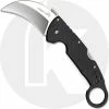 Cold Steel Knives Cold Steel Tiger Claw 22C Karambit Knife - S35VN Hawkbill Blade - Black G10 Handle With Ring Pommel