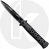 Cold Steel Knives Cold Steel Ti-Lite G10 26C4 Knife - 4 Inch S35VN Black Blade - Black G10 Open On Withdrawal