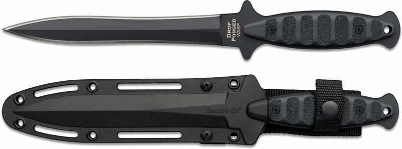 Cold Steel Knives Cold Steel Drop Forged Wasp 36MCD - Black Double Edge Spear Point - Full Tang - Black Synthetic Scales 2 Cold Steel Knives Cold Steel Drop Forged Wasp 36MCD - Black Double Edge Spear Point - Full Tang - Black Synthetic Scales - Image 2