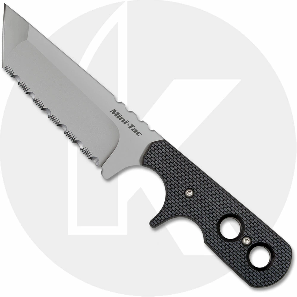 Cold Steel Knives Cold Steel Mini Tac, Serrated Tanto, CS-49HTFS 1 Cold Steel Knives Cold Steel Mini Tac, Serrated Tanto, CS-49HTFS