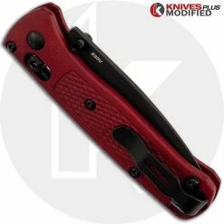 Benchmade Knives MODIFIED Benchmade Mini Bugout Red Dragon 533BK-1 Knife - Black Blade - Rit Dyed Handle 5 Benchmade Knives MODIFIED Benchmade Mini Bugout Red Dragon 533BK-1 Knife - Black Blade - Rit Dyed Handle -Case Knives Shop KP 533BK1 3 CLOSED BACK LOGO