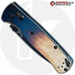Benchmade Knives MODIFIED Benchmade Bugout 535BK Knife + KP Titanium Quasar Scales -Case Knives Shop KP 535 17 CLOSED FRONT