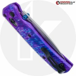 Benchmade Knives MODIFIED Benchmade Bugout 535 Knife + AWT Archon Custom Anodized Scales -Case Knives Shop KP 535 AWT CUSTOM3 CLOSED BACK