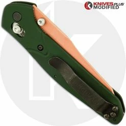 Benchmade Knives MODIFIED Benchmade 940 Osborne Knife - CopperWash - Aluminum Handle -Case Knives Shop KP 940 2 COPPER CLOSED BACK LOGO