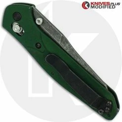 Benchmade Knives MODIFIED Benchmade 940 Osborne Knife - Acid Stonewashed - Aluminum Handle 7 Benchmade Knives MODIFIED Benchmade 940 Osborne Knife - Acid Stonewashed - Aluminum Handle -Case Knives Shop KP 940 2 NEW CLOSED BACK LOGO