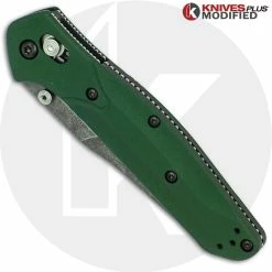 Benchmade Knives MODIFIED Benchmade 940 Osborne Knife - Acid Stonewashed - Aluminum Handle 6 Benchmade Knives MODIFIED Benchmade 940 Osborne Knife - Acid Stonewashed - Aluminum Handle -Case Knives Shop KP 940 2 NEW CLOSED FRONT LOGO