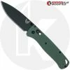 Benchmade Knives MODIFIED Benchmade Bugout 535BK Knife + KP Forest Green G10 Scales