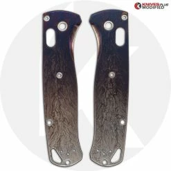 Benchmade Knives MODIFIED Benchmade Bugout 535BK Knife + KP Titanium Quasar Scales -Case Knives Shop KP BUGOUT QUASAR FRONT 2