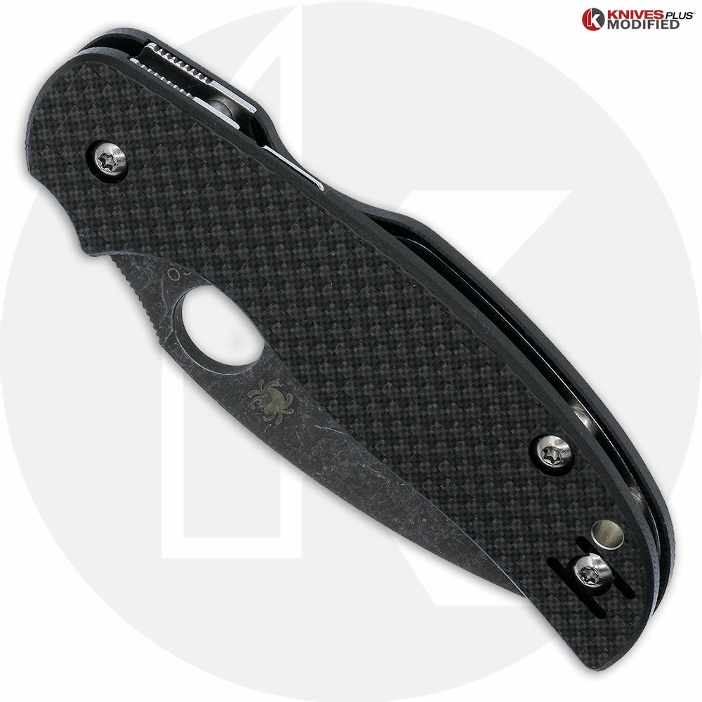 Spyderco Knives MODIFIED Spyderco Sage 5 Knife C123CFPCL - Acid Stonewash 2 Spyderco Knives MODIFIED Spyderco Sage 5 Knife C123CFPCL - Acid Stonewash - Image 2