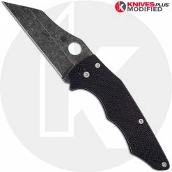Spyderco Knives MODIFIED Spyderco Yojumbo Knife C253GP - Acid Stonewash Blade