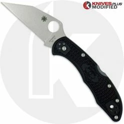 Spyderco Knives MODIFIED Spyderco Delica 4 Wharncliffe - Regrind - Satin Blade