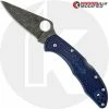 Spyderco Knives MODIFIED Spyderco Delica 4 - Youre My Boy Blue - Acid Wash - Rit Dyed