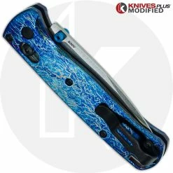 Benchmade Knives MODIFIED Benchmade Bugout 535 Knife + KP Titanium Scales + Mayhem Finish -Case Knives Shop KP MAYHEM BUGOUT CLOSED BACK