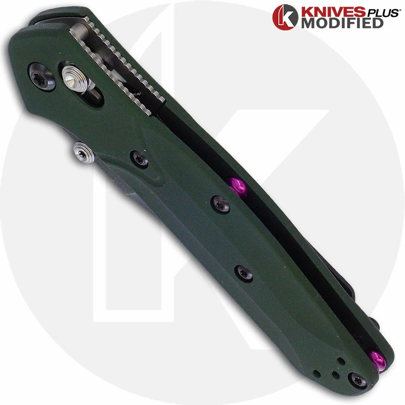 Benchmade Knives MODIFIED Benchmade Mini Osborne 945 Knife - Acid Stonewash Blade 2 Benchmade Knives MODIFIED Benchmade Mini Osborne 945 Knife - Acid Stonewash Blade - Image 2