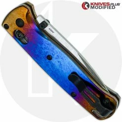 Benchmade Knives MODIFIED Benchmade Bugout 535 Knife + KP Titanium Super Nova Scales + KP Black Thumbstud & Standoffs -Case Knives Shop KP SUPERNOVA BUGOUT CLOSED BACK