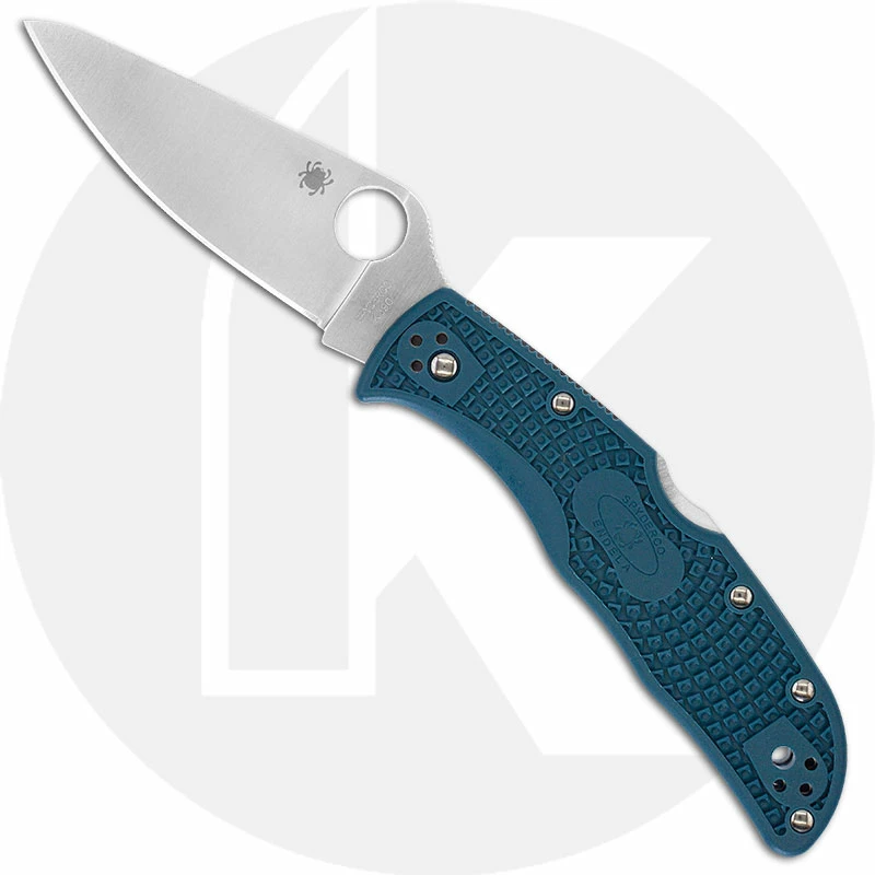 Spyderco Knives Spyderco Endela Lightweight K390 - C243FPK390 - K390 Drop Point - Blue FRN - Lock Back 1 Spyderco Knives Spyderco Endela Lightweight K390 - C243FPK390 - K390 Drop Point - Blue FRN - Lock Back