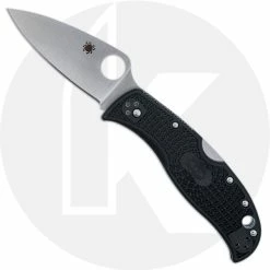 Spyderco Knives Spyderco LeafJumper Knife - C262PBK - VG-10 Leaf Shape Blade - Black FRN - Lock Back