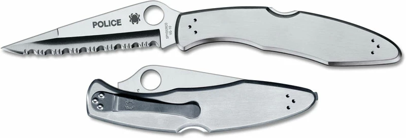 Spyderco Knives Spyderco Police Knife, Serrated, SP-C07S 1 Spyderco Knives Spyderco Police Knife, Serrated, SP-C07S