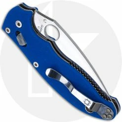 Spyderco Knives Spyderco Manix 2 C101GPBL2 - Sprint Run - S30V Drop Point - Royal Blue G10 - Discontinued Item - Serial Numbered - BNIB -Case Knives Shop SP C101GPBL2 CLOSED BACK